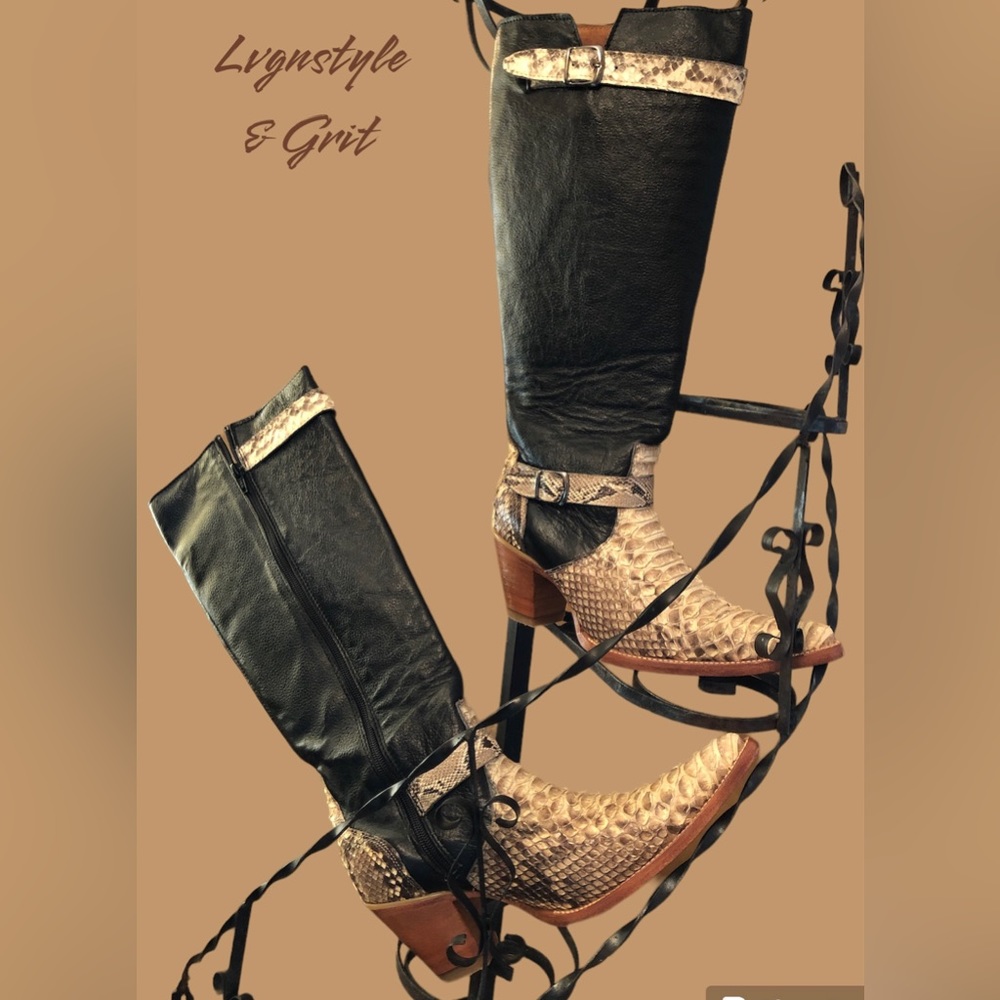 Custom Boots -Python Leather Western Styled! - image 7
